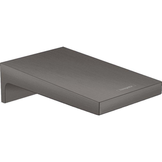 Hansgrohe Metropol Bec de baignoire large montage mural avancée bec 18.5cm chrome noir brossé