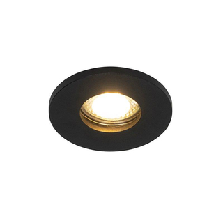 QAZQA Shed spot encastrable - 8,5x8,5 cm - IP54 - rond - noir mat