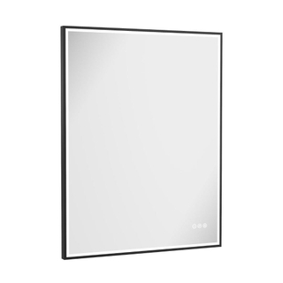Crosswater MPRO spiegel met verlichting - 90x70cm - LED - verticaal/horizontaal - mat zwart