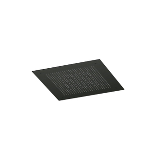 Hotbath Ace Hoofddouche - inbouw - vierkant - 38x38cm - PVD - zwart geborsteld PVD