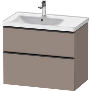 Duravit D-neo Meuble sous vasque 78.4x45.2x62.5cm 2 tiroirs Basalte mat