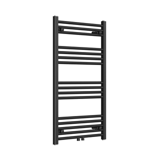 Rosani Classic radiator 60x100cm recht middenaansluiting 424 watt mat zwart OUTLETSTORE