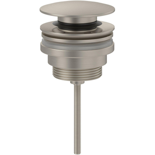 Villeroy & Boch Universal bonde de vidage - push to open - Rond - nickel brossé mat (inox)