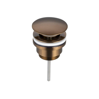 FugaFlow Eccelente Bouchon de vidange à clipser - Cuivre brossé PVD (Cuivre)