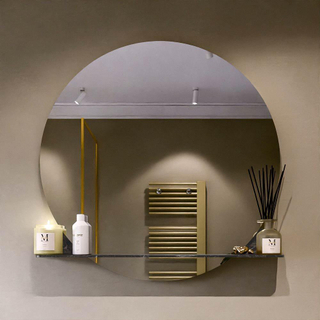 Mondiaz SPOT Miroir de salle de bain - rond 100cm - plan de miroir - couleur Lava