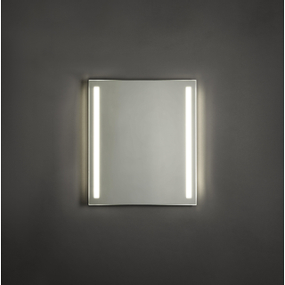 Adema Squared Miroir salle de bain 60x70cm avec éclairage LED gauche et droite avec chauffage et interrupteur capteur