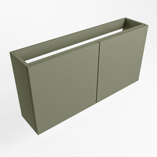 Mondiaz FOWY fonteinonderkast - 80x22x50cm - 2 deuren - push to open - softclose - Army