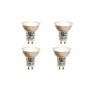 Luedd LED lamp - set van 4 - GU10 - 7w - 2700K - 500LM - dimbaar