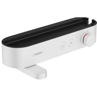 Hansgrohe Pulsify Select Thermostat de bain avec tablette de douche 40cm mat blanc