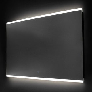 Saniclass Twinlight Spiegel - 100x70cm - verlichting - rechthoek - zilver