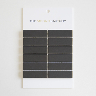 The Mosaic Factory London carreau mosaïque 7.3x2.3x0.6cm pour sol pour intérieur et extérieur rectangulaire Céramique noir