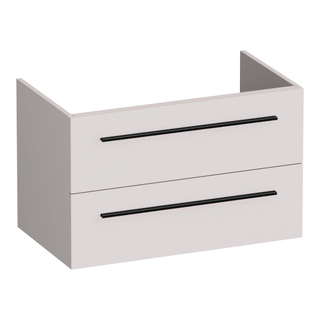 BRAUER Trust meuble sous lavabo 80 excl. poignées à poser 2 tiroirs softclose et 1 découpe pour le siphon - mat sable