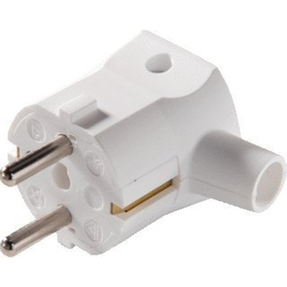 Martin Kaiser 577 Prise avec terre IP20 angle RAL9010 blanc craie