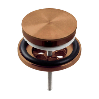 Clou Mini Wash Me plug met afdekkap brons geborsteld PVD