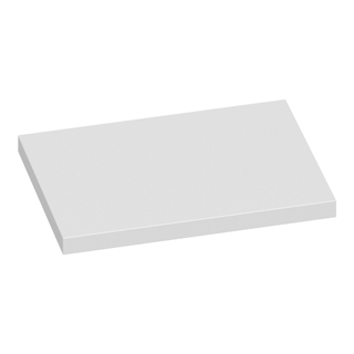 Saniclass MDF - Wastafelblad - 60x46x4cm - zonder kraangat - MDF - hoogglans wit