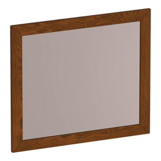 Miroir BRAUER Citrine - 80x70cm - rectangulaire - lamelles chêne marron