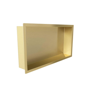 Saniclass Hide luxe inbouwnis - 30x60x10cm - met flens - goud geborsteld