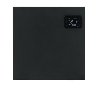 Eurom Alutherm Chauffage électrique 40x42.9cm - IP24 - 400watt - wifi - sol/mural - horizontal - métal noir mat