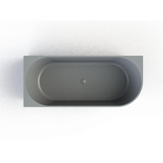 Baignoire Royal plaza Violeta demi-îlot 170x73cm gauche béton gris