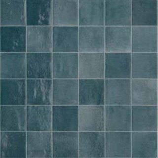 ÉCHANTILLON Marazzi Zellige Carreau mural 10x10cm 10mm Petrolio