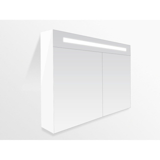 BRAUER Adore badmeubel 80cm hoogglans wit met spiegelkast