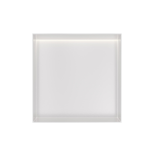 Hotbath &MORE Inbouwbox of inbouwnis - 30x30x10 - frameless + LED - Mat wit