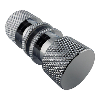 BRAUER Poignée - modèle à point unique B Carving pour portes en verre - portes chrome