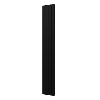 Plieger Cavallino Retto designradiator verticaal dubbel middenaansluiting 2000x298mm 905W mat zwart
