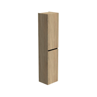 Thebalux hoge kast 165x35x29 2x dichte deur 1x greeplijst mat zwart links draaiend t.b.v. Type 1/3/5/9