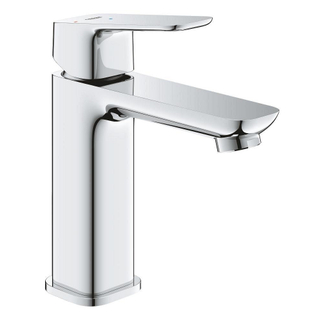 Grohe Cubeo 1-gats wastafelkraan m-size gladde body met afvoerplug chroom