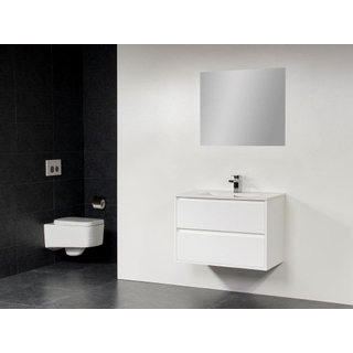 BRAUER New Future Meuble salle de bain avec miroir 100cm Blanc brillant