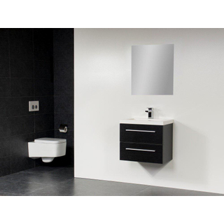 BRAUER XS line Meuble salle de bain avec miroir peu profond 60cm Black Wood