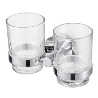 Haceka Pro2000 Support double en verre chrome