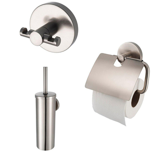 Haceka Pro 2500 Set cadeaux pour toilettes inox