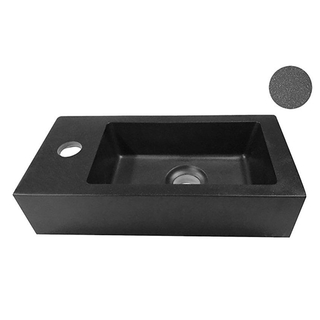 Wiesbaden Rhea mini fontein links 36,5 x 18 x 9 cm quartz TWEEDEKANS