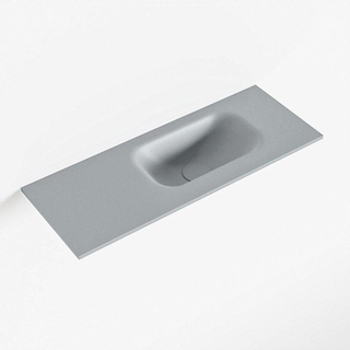 Mondiaz EDEN Fontein - 60x23x0.9cm - wasbak Rechts - zonder kraangaten - voor toiletmeubel - Solid surface - Plata