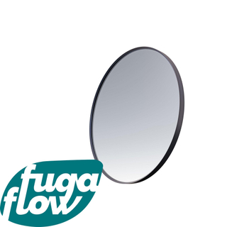 FugaFlow Eccelente Arredo Miroir rond 100cm cadre Noir mat