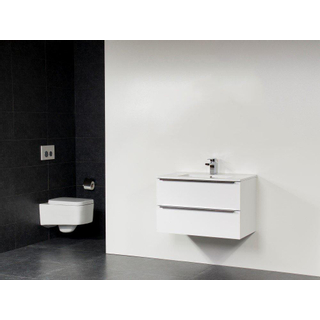 BRAUER EVO meuble 80.2cm Blanc 1 trou pour robinetterie