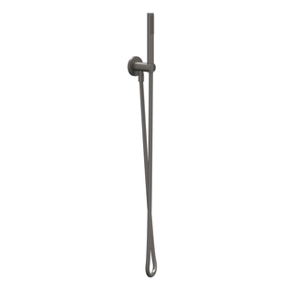IVY Glijstangset - met handdouche - staafmodel - doucheslang 150cm - Geborsteld metal black PVD