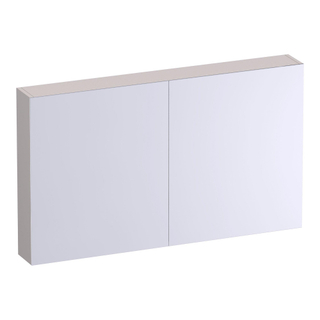 BRAUER Impress Deluxe spiegelkast - 120x70x15cm - interne en externe verlichting - 2 dubbelzijdige spiegeldeuren - mat zand