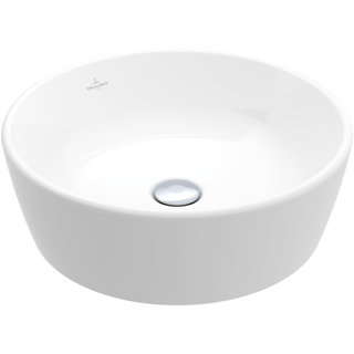 Villeroy & boch architectura lavabo 45x45x15,5cm rond avec trou de trop-plein en céramique blanche alpin brillante