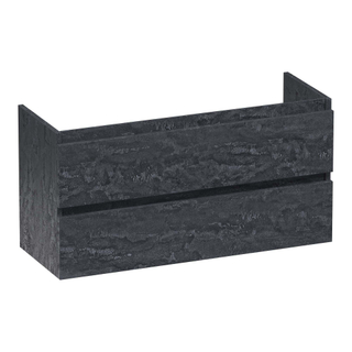 BRAUER Joy wastafelonderkast ondiep - 100x39x50cm - 2 softclose lades - greeploos - 1 sifon uitsparing - Damascus