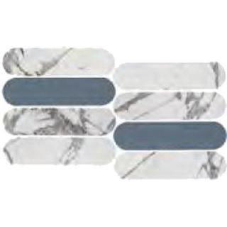 Marazzi Luz Carrelage de sol et mural - 5X30cm - 10mm - Rectangulaire - Rosa Brillant