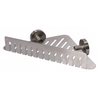 Haceka Kosmos étagère d'angle porte-flacon 29.7x24.1x7.6cm chrome mat