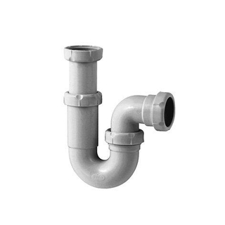 Wiesbaden Plumb Siphon P téléscopique 11/2"x40mm blanc