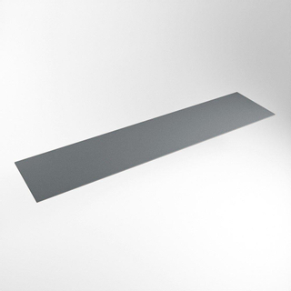 Mondiaz TOP 46 Plan sous vasque - 200x46x0.9cm - compatible comme plan de meuble - solid surface - Plata