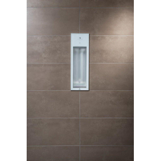 Sunshower Pure White appareil encastrable infrarouge 19.9x61.9x10cm demi-corps 1250watt blanc/aluminium