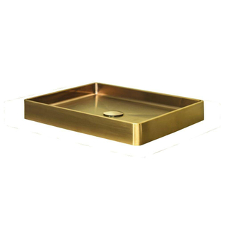 Qisani Vanity Vasque à poser 47x32x8cm Gold