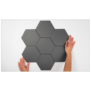 Cifre Ceramica Hexagon Timeless Carrelage mural en sol hexagonal 15x17cm Vintage noir mat