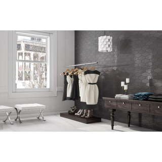 Cifre Ceramica Viena carrelage mural - 10x20cm - 8.5mm - Rectangulaire - Graphite Brillant